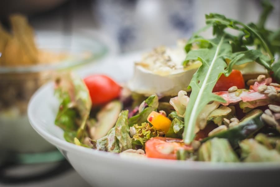 A close-up of a fresh café dish